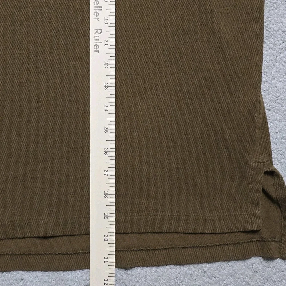 VTG 90s Polo Ralph Lauren Long Sleeve Polo Shirt Mens XLT Brown Pony Comfort